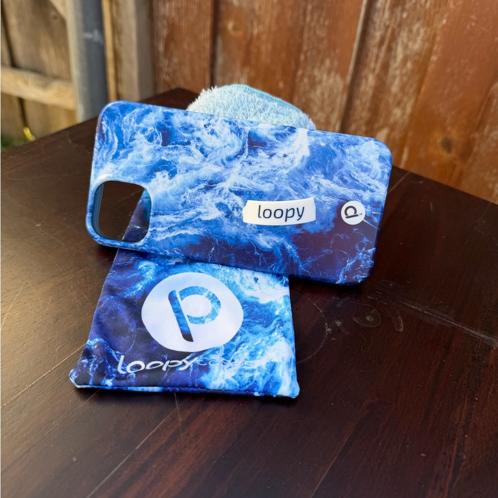 Loopy Blue Marble Phone Case